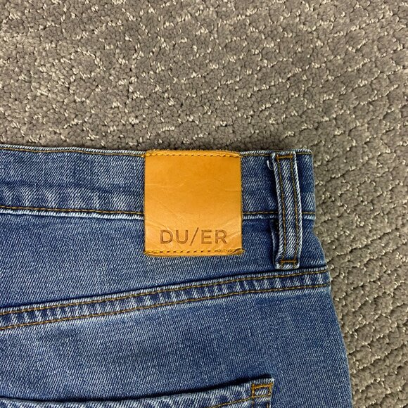 DU/ER Wide Leg Jeans Women's 34 x 33 Midweight Performance Blue Stretch WFMS5322 - Picture 5 of 15